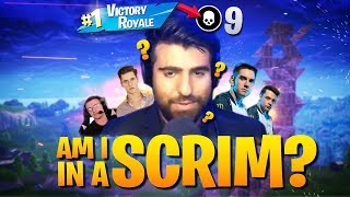 I Accidentally Joined A Scrim And Dominated Fortnite Battle Royale [upl. by Yrome]