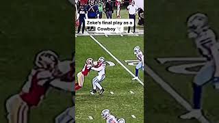 Zeke Elliott’s final play as a Cowboy wasn’t ideal 😬 49ers [upl. by Macrae768]