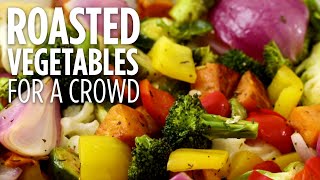 How to Make Roasted Vegetables for a Crowd  Side Dish Recipes  Allrecipescom [upl. by Maurey456]