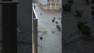 breaking Extreme Rainfall Triggers Massive Street Flooding in Catania Sicily [upl. by Ljoka673]