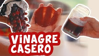 Como hacer vinagre casero de frutas Receta que solo lleva fruta🍒🍒 [upl. by Hsur948]