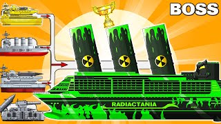 MEGA BOSS RADIACTANIATANIC vs MEGA TANK  Cartoons about tankNina tank cartoon [upl. by Schrader]