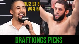 UFC Saudi Arabia Draftkings DFS Breakdown [upl. by Bronder]