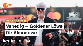 heute journal vom 07092024 75 Jahre Bundestag Goldener Löwe für Pedro Almodóvar [upl. by Nnylsia]