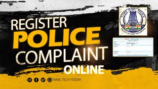 How To Register Online Police Complaint in Tamilnadu [upl. by Courtland]