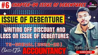 PART6ISSUE OF DEBENTURESCAPTER9WRITING OFF DISCOUNT AND LOSS ON ISSUE OF DEBENTURECLASS12 [upl. by Ohs]