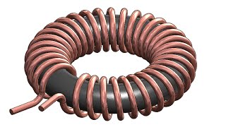 ⚡Solidworks Tutorial51  Design a Toroidal Winding [upl. by Donaldson275]