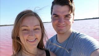 Drone footage Pink Lake Dimboola [upl. by Elleirol]