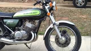 GREEN 1973 KAWASAKI H1 500 TRIPLE [upl. by Mckee]