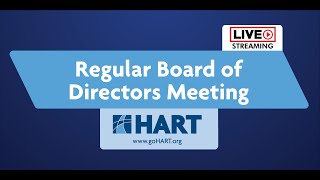 HART Board Meeting  71524 [upl. by Novla]