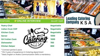 MACC CATERING COMPANY SAUDI ARABIA  CATERING LABOUR 2024 FREE FOOD DIRECT COMPANY VISAjob [upl. by Elyac]