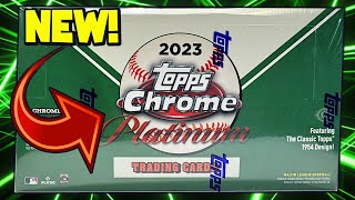 NEW RELEASE 2023 TOPPS CHROME PLATINUM ANNIVERSARY HOBBY BOX BASEBALL CARDS [upl. by Hgielrahc]