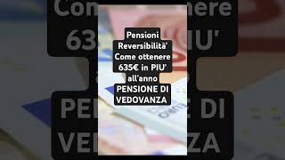 assegno vedovanza pensioni inps pensioniaggiornamenti news perte [upl. by Noni]