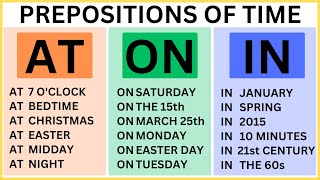 Basic English Grammar  prepositions of time  ATONIN [upl. by Mindy]