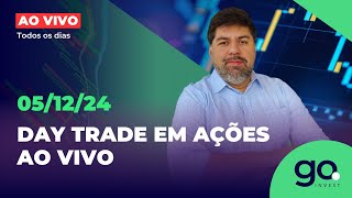 🟢DAY TRADE EM AÇÕES AO VIVO  05122024 [upl. by Netsuj570]