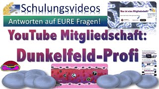 😊🎓 🔬DunkelfeldProfi Mitgliedschaft auf YouTube 🎓 Fragen und Antworten zu den Schulungsvideos blut [upl. by Oiled]