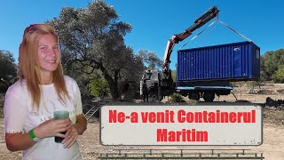 Container maritim noua achizitie pe terenul nostru off grid Spania [upl. by Aneen]