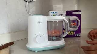 Philips Avent Steamer Blender Convenient Baby Food Preparation [upl. by Pinckney]