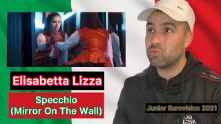 Reaction 🇮🇹 Elisabetta Lizza  Specchio Mirror On The Wall Junior Eurovision 2021 Italy [upl. by Ecirpac58]