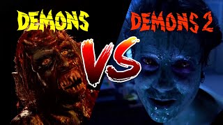 Demons 1985 vs Demons 2 1986 [upl. by Annaegroeg]