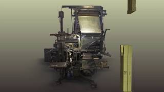 Linotype Setzmaschine  3D Animation [upl. by Ynttirb]