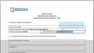 ¿Cómo llenar la ficha técnica del Presupuesto Participativo 2013 — Tutorial [upl. by Llertram]