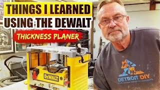 Things I Learned Using The Dewalt DW 734 Thickness Planer [upl. by Sherrod]