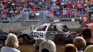 elkhart county fair day 9 demolition derby [upl. by Novhaj734]