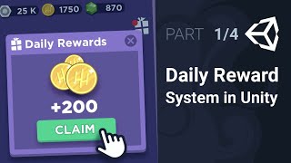 Unity daily reward 🎁 system  Part 14  UI design [upl. by Jenifer388]