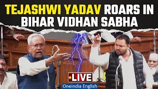 Bihar Floor Test  Tejashwi Yadav roars in Bihar Vidhan Sabha  NItish Kumar  Oneindia News [upl. by Sire681]