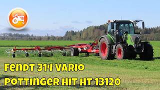 Fendt Demonstrations 2024  Fendt 314 Vario amp Pöttinger HIT HT 13120 [upl. by Ennove]