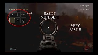 How To Unlock All Reticles FastestEasiest Method Cod WW2 [upl. by Bick]