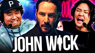 First time watching JOHN WICK 2014 blind movie reaction [upl. by Aillij]