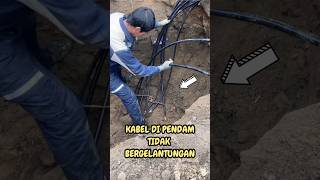 CARA PASANG KABEL LISTRIK DI LUAR NEGERI construction kontruksi listrik trending [upl. by Haimarej]