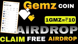 Gemz Coin Airdrop Claim  New Crypto Airdrop 2024  Claim Free Airdrop in Metamask Wallet airdrop [upl. by Specht]