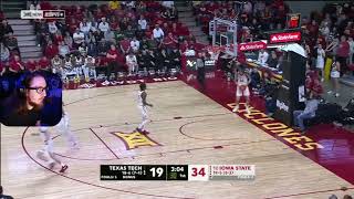 REACTING TO 10 Iowa State vs Texas Tech Highlights  NCAA Mens Basketball 2024 College Basketball [upl. by Aymer290]