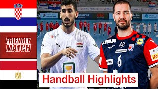 Croatia Vs Egypt Handball Highlights Friendly Match 2024 [upl. by Nnilsia]