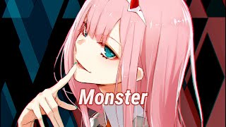 Nightcore  Monster LUMX amp Gabry Ponte lyrics [upl. by Aniratak831]