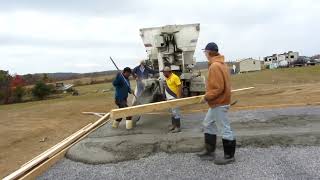 20kw Solar Power Shed Concrete pour [upl. by Laeira]