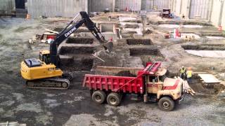 John Deere Excavator digging [upl. by Budwig]