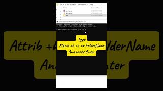 Hide and Unhide Folders Using CMD  No One Can Find It [upl. by Nimrak]