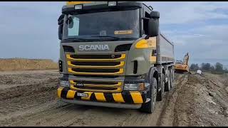 SCANIA 5 Achser im Unterbüel Diffsperre Offroadmodus TC off und Power [upl. by Enyad]