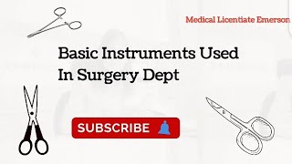 Instruments Used In Surgery Department [upl. by Aisat]