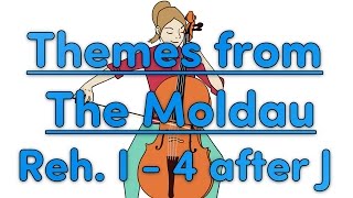 Themes from The Moldau arr Bob Lipton CelloCoach [upl. by Fennelly215]