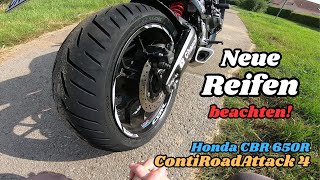 Neue Reifen  Beachten  CBR 650R [upl. by Fredette]