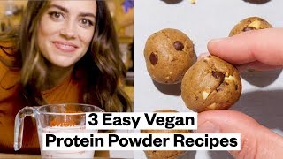 3 VEGAN Protein Powder Recipes  Thrive Market [upl. by Saffier]