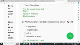 ACADEMIC WRITING With Research Week 14 MCQ [upl. by Kowal236]