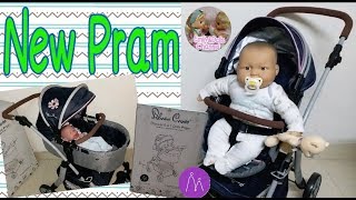 Dolls Stroller Review Unboxing Silver Cross Pioneer 5 In 1 Dolls Pram amp Pushchair With Baby Marcus [upl. by Ynnhoj618]