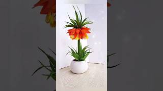 Fritillaria imperialis paperflowers diy flowers handmadeflower artcraft decoration [upl. by Antipas834]