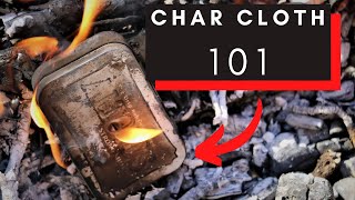 Making char cloth from tshirt DIY char cloth for the beginner [upl. by Ranchod]